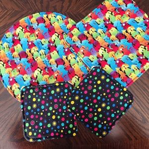 Handmade Table Hotpads & Potholders set.